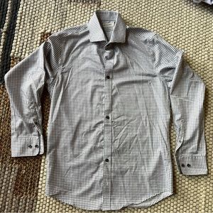 Twillory (15.5 34/35) Tailored Fit Botton Dress Shirt